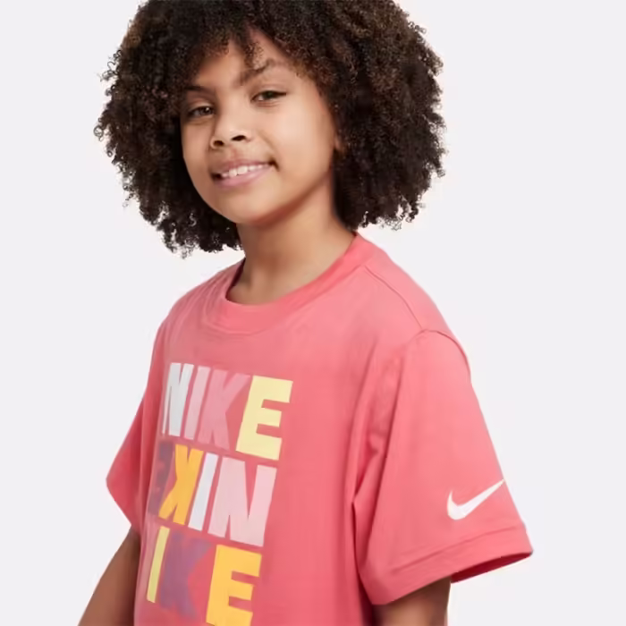 Футболка Nike G NSW TEE BOXY PRINT Розовый M - 4