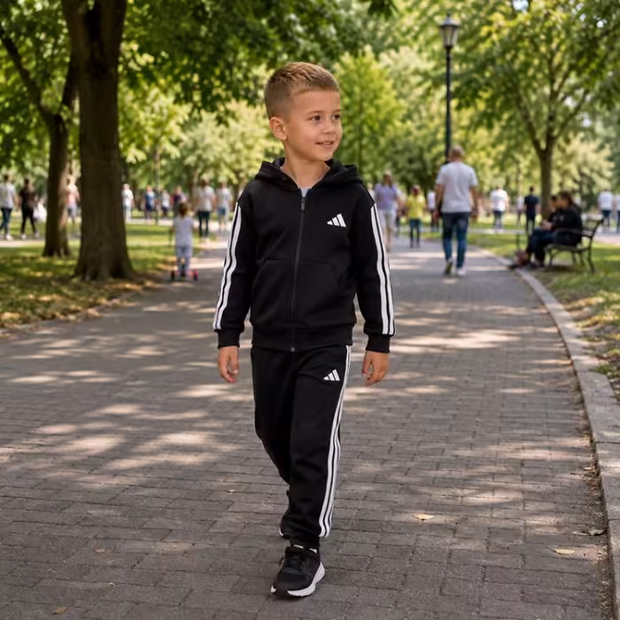 Hanorac Adidas LK 3S FL FZ HD Negru 110 - 7