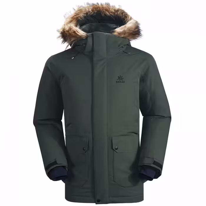 Scurta Kailas Long Thick Fur Down Jacket