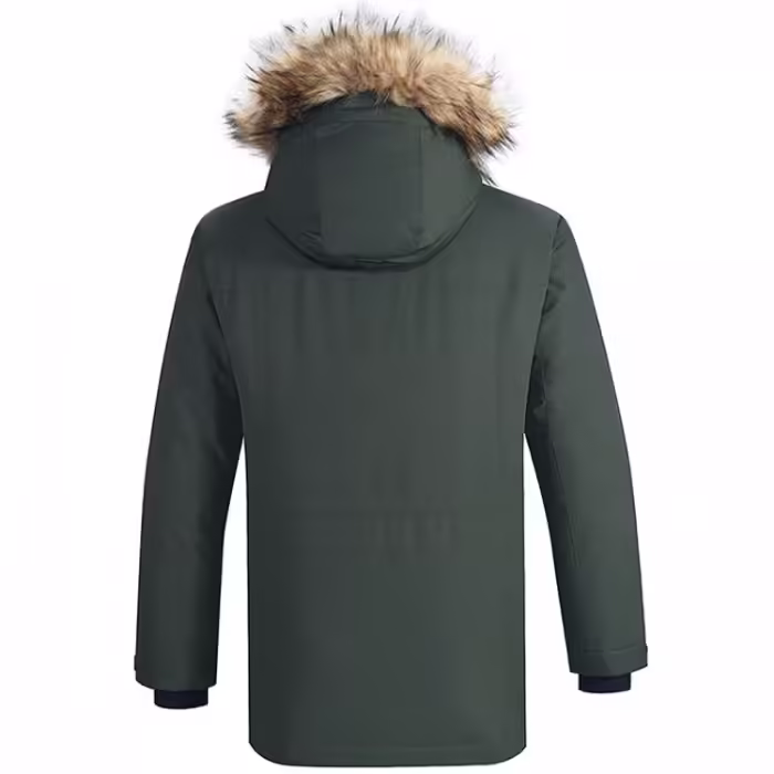 Scurta Kailas Long Thick Fur Down Jacket - 5