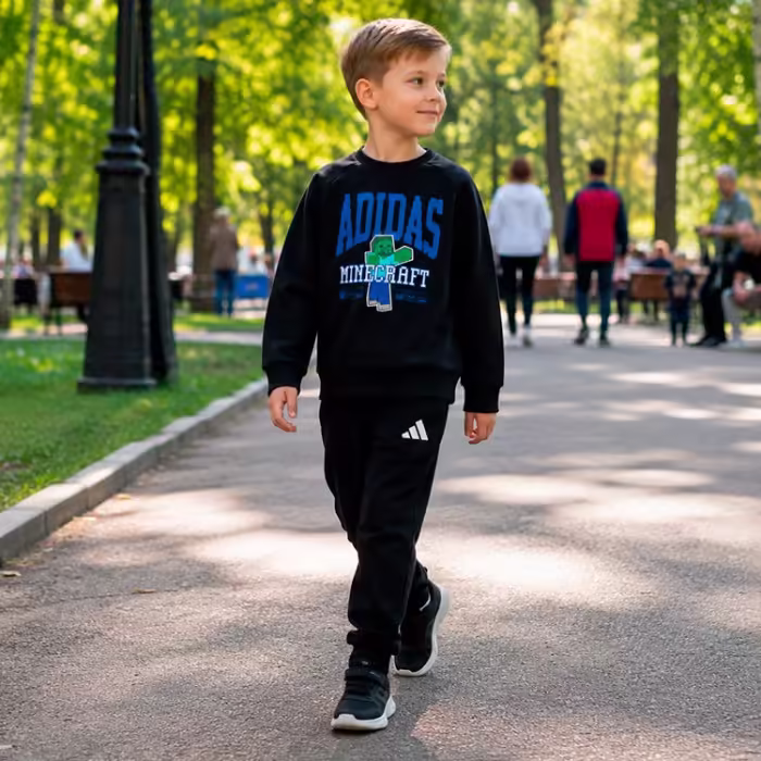 Спортивный костюм Adidas LK MC JOG SET Черный 104 - 9