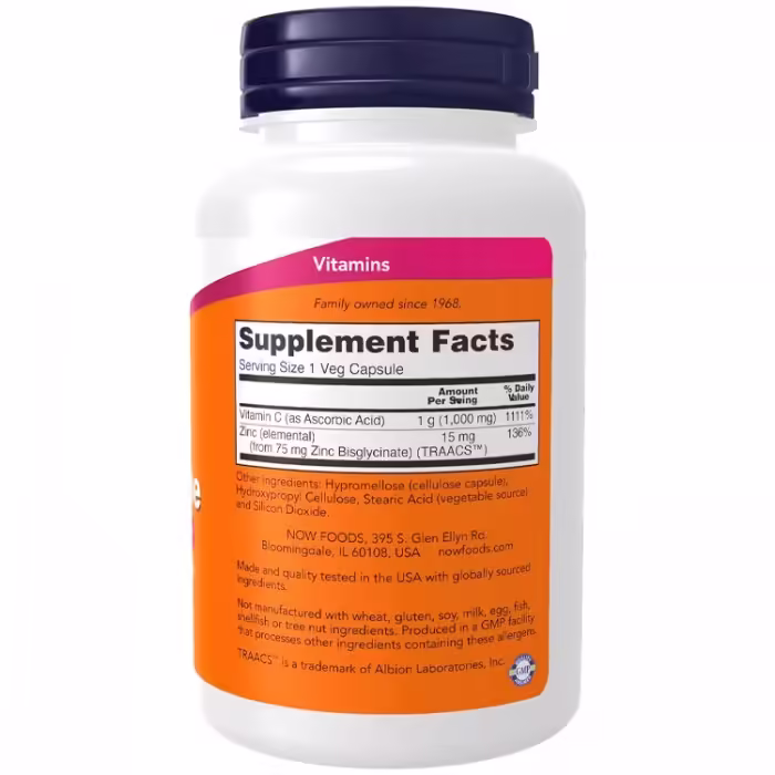 Vitamine Now Foods C-1000 & Zinc Immune - 3