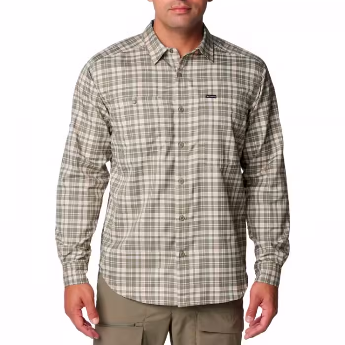 Camasa Columbia Silver Ridge Utility Lite Plaid Long Sleeve Shirt