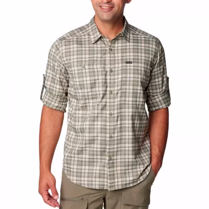Camasa Columbia Silver Ridge Utility Lite Plaid Long Sleeve Shirt - 3