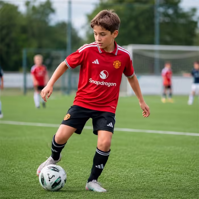 Футболка Adidas MUFC H JSY Y Красный 128 - 8