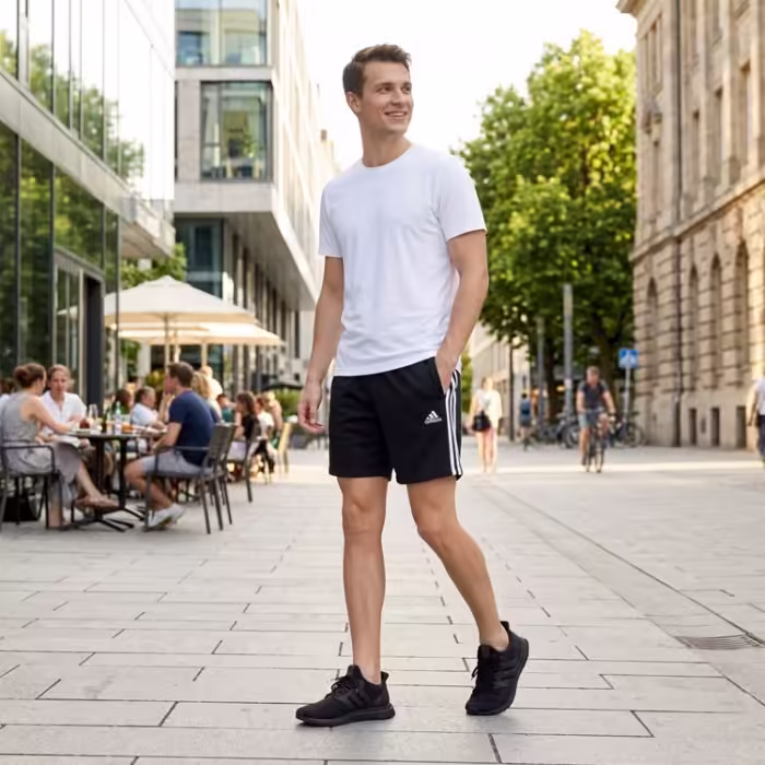 Шорты Adidas M 3S FT SHO Черный S - 8