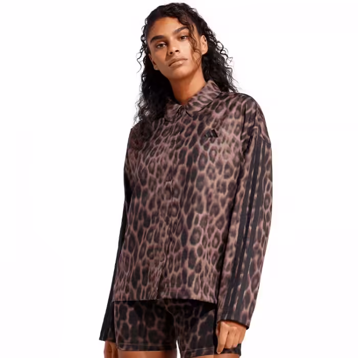 Толстовка Adidas SEASONAL ESSENTIALS LEOPARD PRINT WOVEN