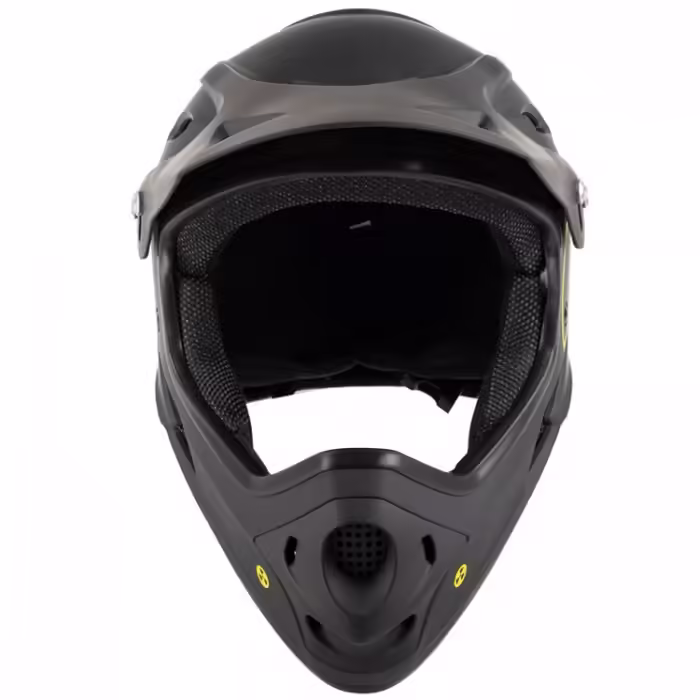 Casca M-WAVE Fall Out Fullface/Downhill Helmet matt black/yellow - 2