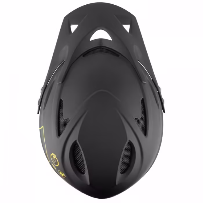 Casca M-WAVE Fall Out Fullface/Downhill Helmet matt black/yellow - 4