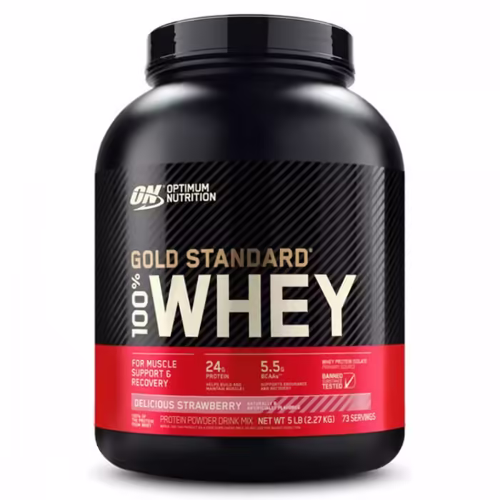 Сывороточный протеин Optimum Nutrition ON 100% WHEY GOLD STRAWBERRY 5LB - 2