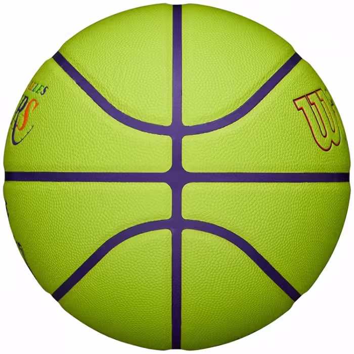 Мяч баскетбольный Wilson NBA TEAM NEON BSKT LA LAKERS - 4