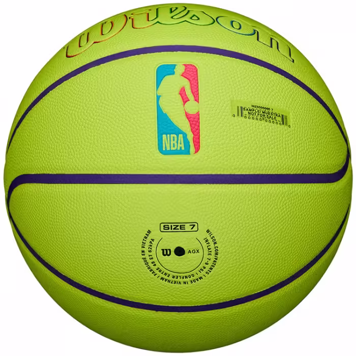 Мяч баскетбольный Wilson NBA TEAM NEON BSKT LA LAKERS - 7