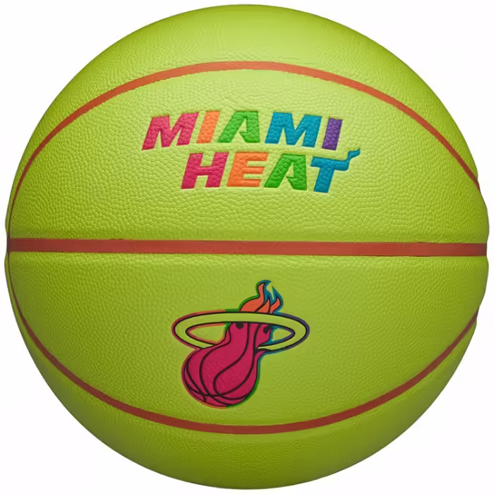 Мяч баскетбольный Wilson NBA TEAM NEON BSKT MIA HEAT