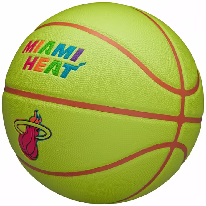Мяч баскетбольный Wilson NBA TEAM NEON BSKT MIA HEAT - 3