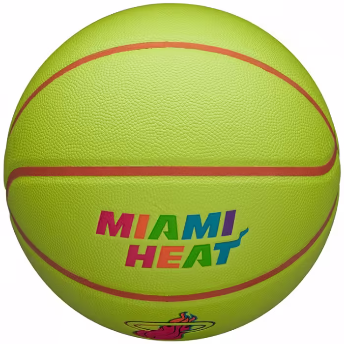 Мяч баскетбольный Wilson NBA TEAM NEON BSKT MIA HEAT - 6