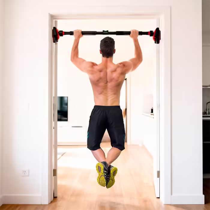 Bara orizontala telescopica 100 cm HMS DOORWAY PULL-UP BAR Negru 100 cm - 9