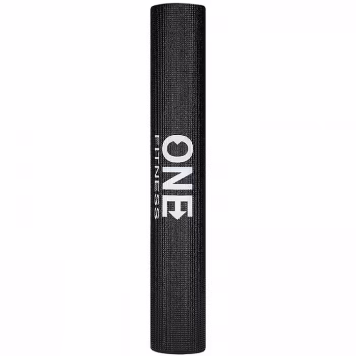 Covoras pentru yoga ONE FITNESS PVC Yoga Mat Negru 174x61x0.3 cm - 2
