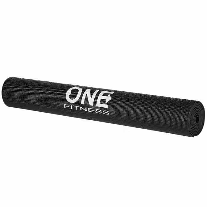 Covoras pentru yoga ONE FITNESS PVC Yoga Mat Negru 174x61x0.3 cm - 4