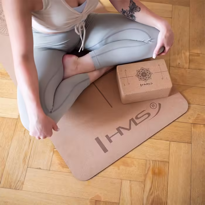 Блок для йоги HMS Yoga block Коричневый 22x10x15 cm - 5