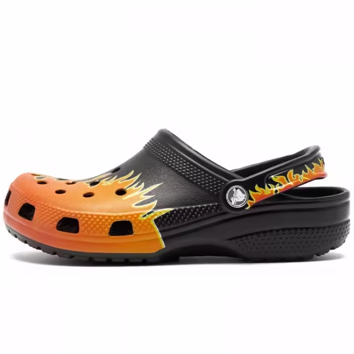 Slapi Crocs Classic Flames Clog T