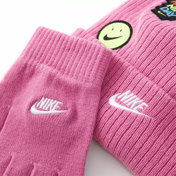Набор Шапка + перчатки Nike NAN PATCH PEAK BEANIE SET - 2
