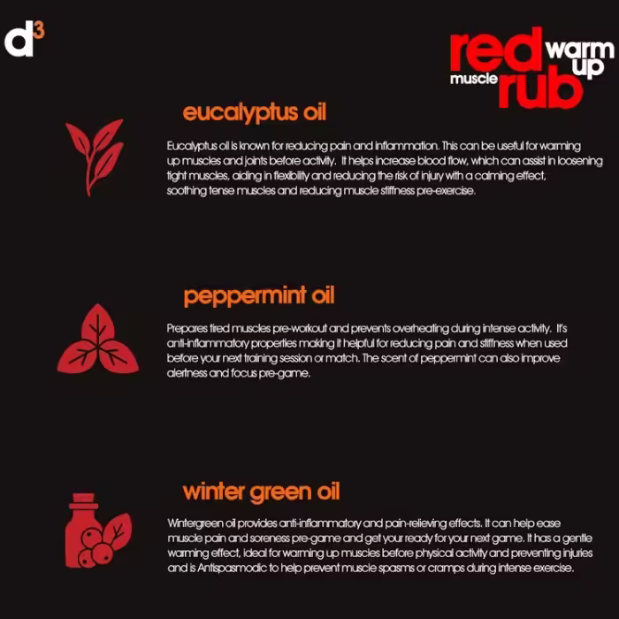 Разогревающий крем d3 Muscle Warm-Up Rub PRE - 3