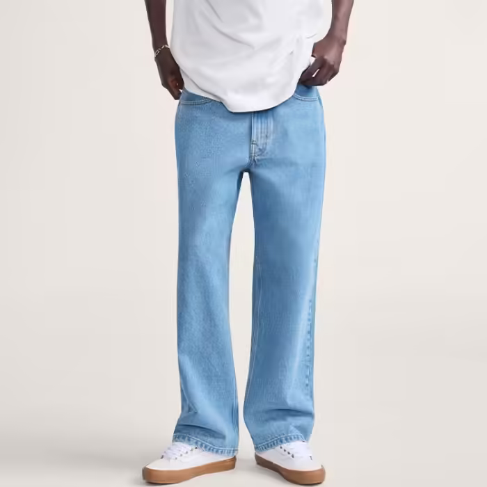 Pantaloni Vans Check-5 Baggy Denim Albastru 33