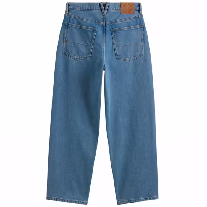 Pantaloni Vans Check-5 Baggy Denim Albastru 33 - 6