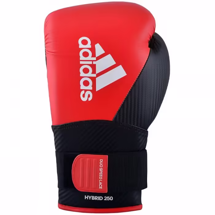 Manusi pentru box Adidas Combat Hybrid 250 Negru-rosu 12OZ - 2
