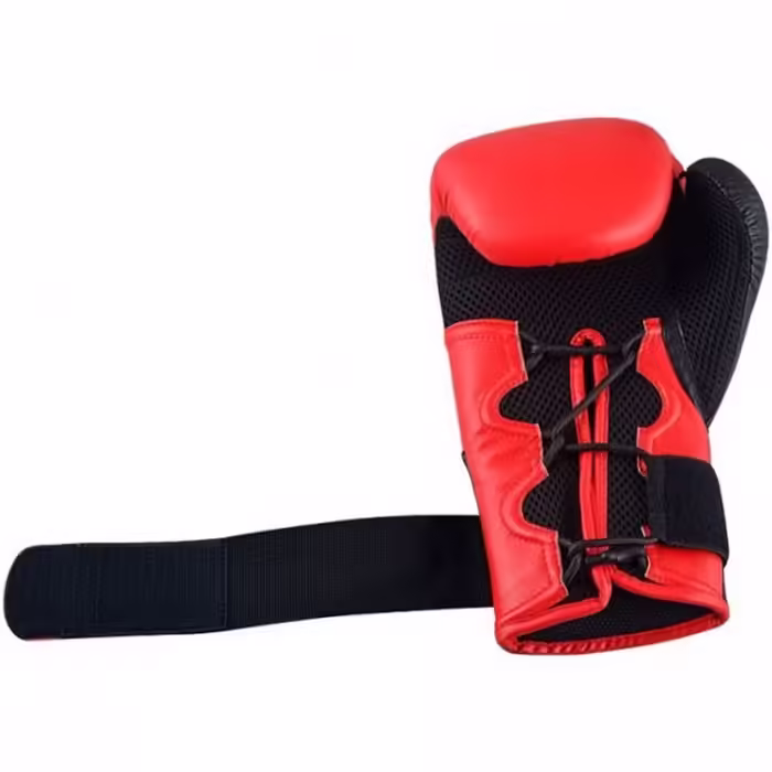 Manusi pentru box Adidas Combat Hybrid 250 Negru-rosu 12OZ - 4