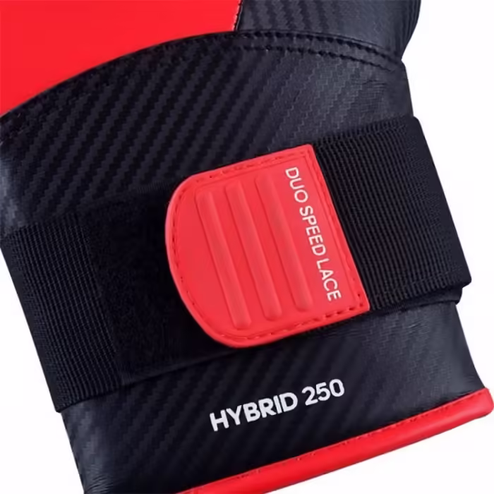 Manusi pentru box Adidas Combat Hybrid 250 Negru-rosu 12OZ - 7