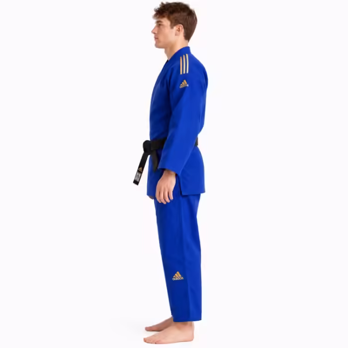 Kimono p/judo 730g/m2 Adidas Champion II IJF Albastru 165cm - 5