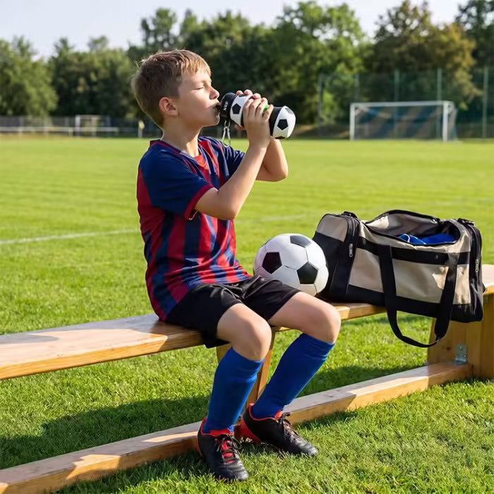Бутылка NILS Water Bottle Белый/Черный 550 ml - 8