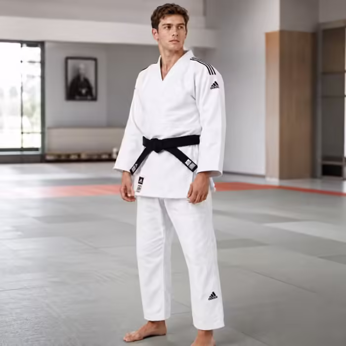 Kimono p/judo 730g/m2 Adidas Judo Kimono Alb 190cm - 2