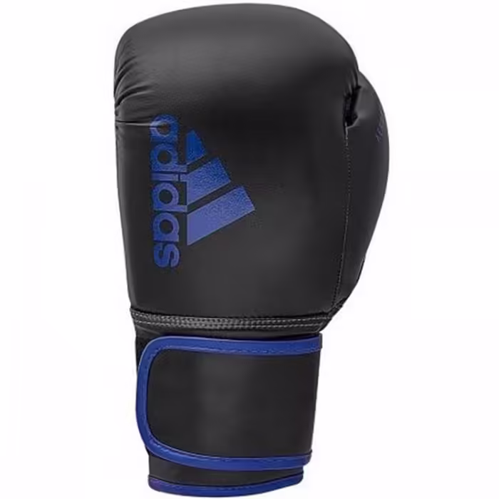 Manusi pentru box Adidas Combat HYBRID 100 Negru-albastru inchis 12OZ - 2