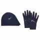 Set Caciula + Manusi Nike  M ESSENTIAL HAT AND GLOVE SET THUNDER 