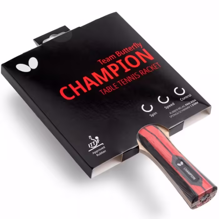 Paleta tenis de masa Butterfly TEAM BUTTERFLY CHAMPION  - 5