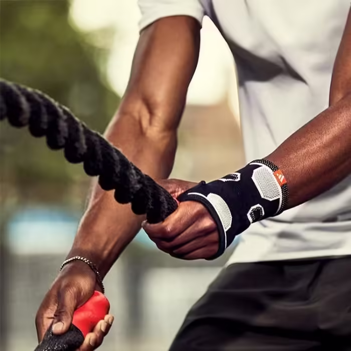 Суппорт запястия Adidas Wrist support Черный/Серый M - 8
