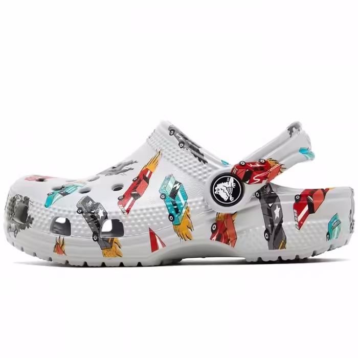 Slapi Crocs Classic Race Cars Graphic
