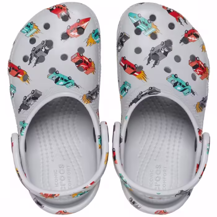 Slapi Crocs Classic Race Cars Graphic - 2