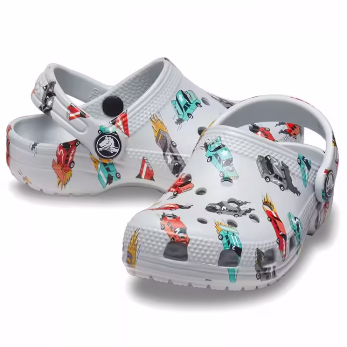 Slapi Crocs Classic Race Cars Graphic - 5