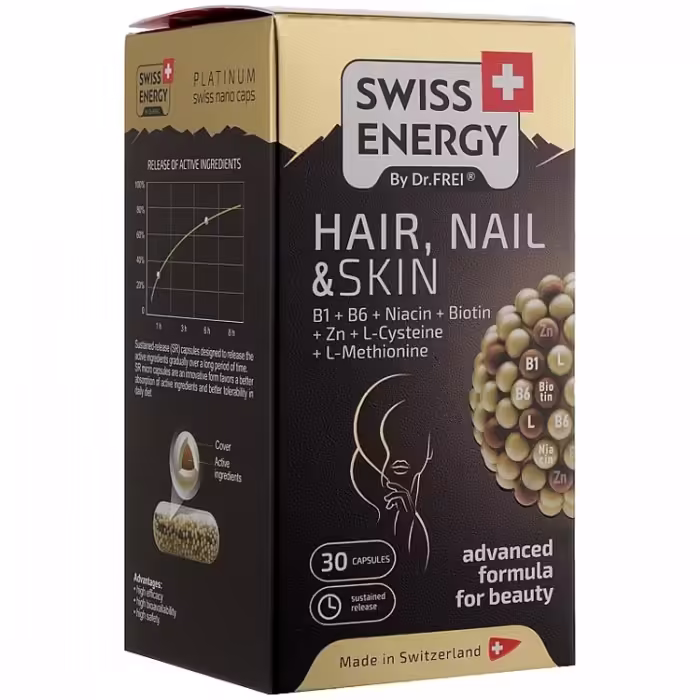 Vitamine Swiss Energy NanoCaps Swiss Energy HAIR NAIL  SKIN N30