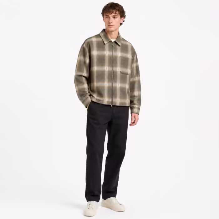 Scurta Vans Larkspur Zip Plaid Flannel Bej L - 3