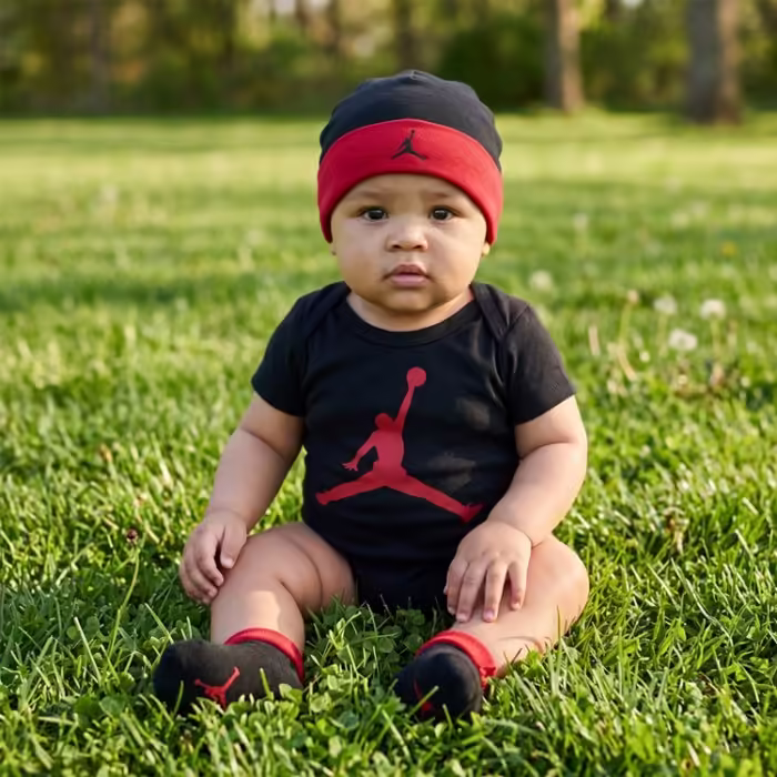 Bodi Nike JORDAN JUMPMAN BODYSUIT Negru 6-12M - 6