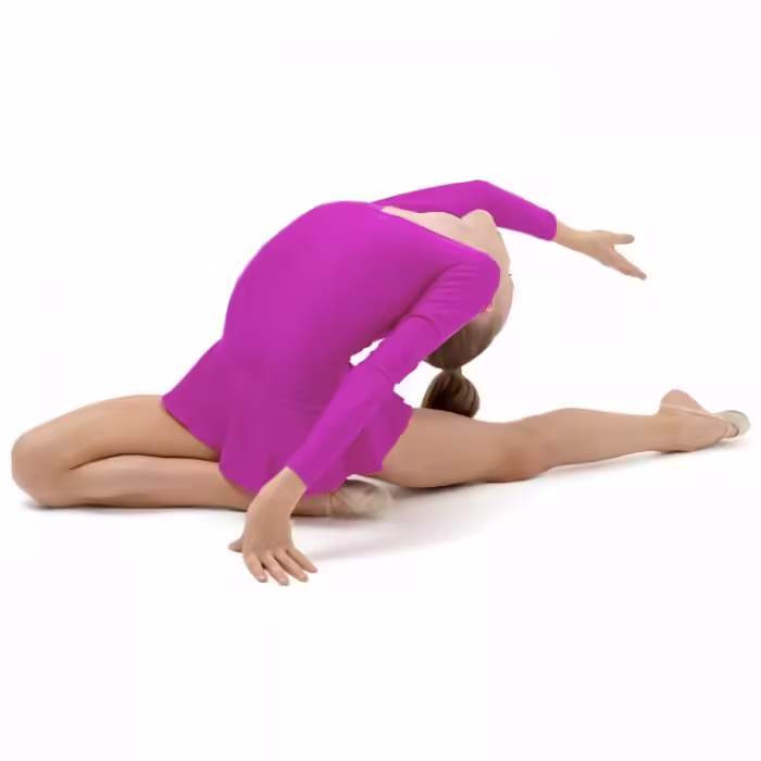 Costum p/u gimnastica Grace Dance Gymnastic leotard with skirt - 5