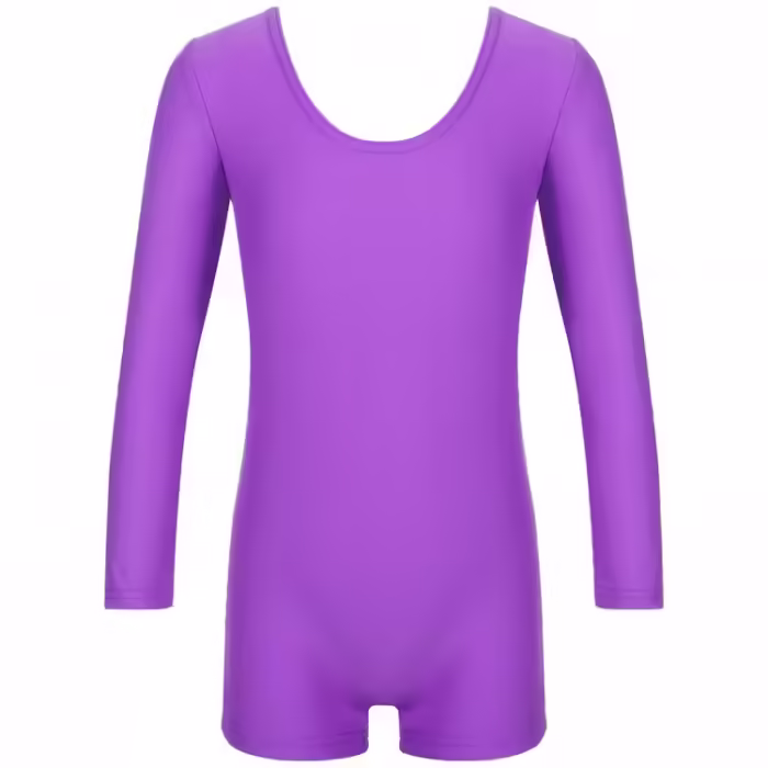 Купальник гимнастический Grace Dance Gymnastic leotard long sleeve with shorts - 2