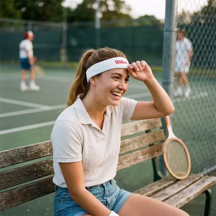 Banderolele Wilson LOGO HEADBAND - 5