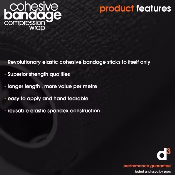 Banda de compresie d3 Cohesive Compression Wrap 75mm - 4