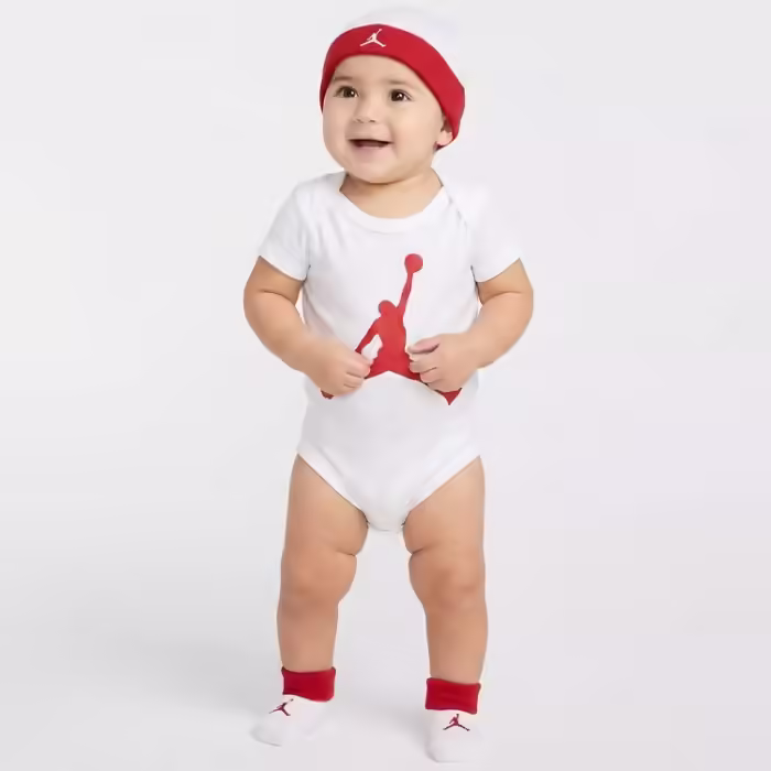 Bodi Nike JORDAN JUMPMAN BODYSUIT Alb 6-12M