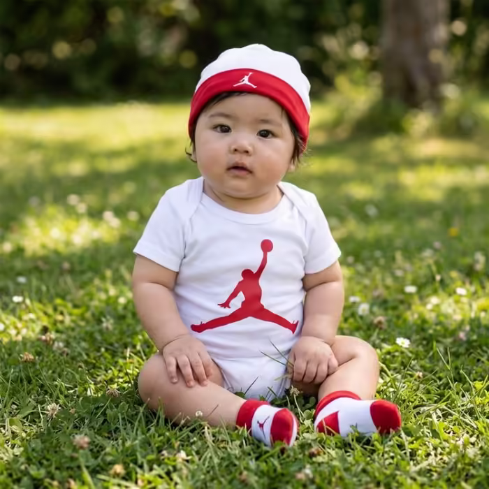 Bodi Nike JORDAN JUMPMAN BODYSUIT Alb 6-12M - 6